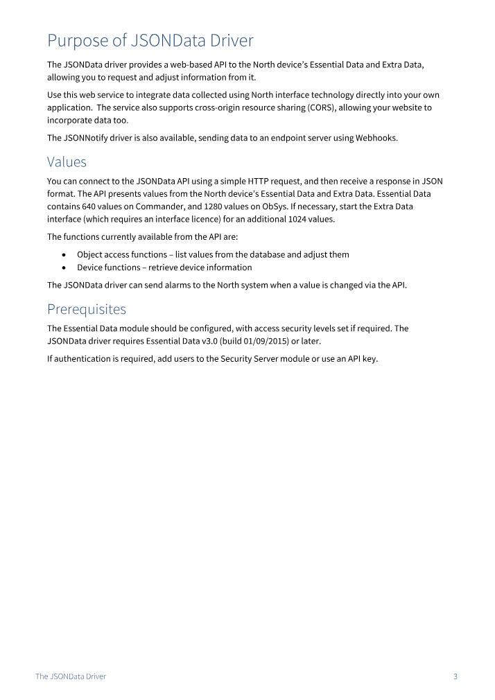 Preview thumbnail of page 3 of the JSONData Driver Manual PDF document.